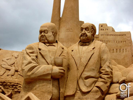 هنر مجسمه سازی شنی