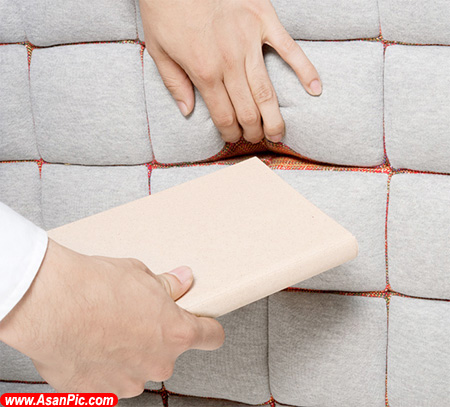 تصاويري از صندلی مبل برای ذخیره و پنهان کردن اشیاء کوچک بین بالشتک ها