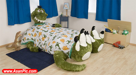 تصاویری از تخت خواب های ساخته شده با مدل های حیوانی