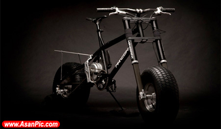 تصاویری از دوچرخه الکتریکی با لاستیک عریض
