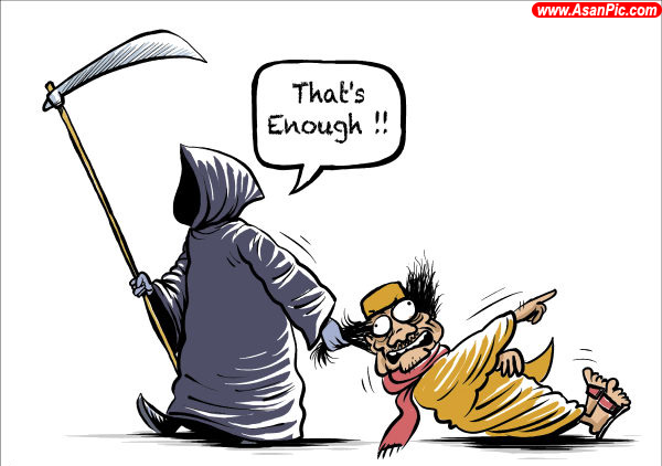 تصاويری از کاریکاتور های جالب و دیدنی معمر قذافی - قسمت اول