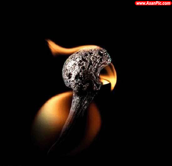 تصاويری از هنرنمایی با کبریت سوخته