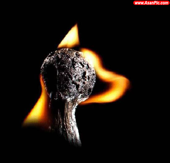 تصاويری از هنرنمایی با کبریت سوخته