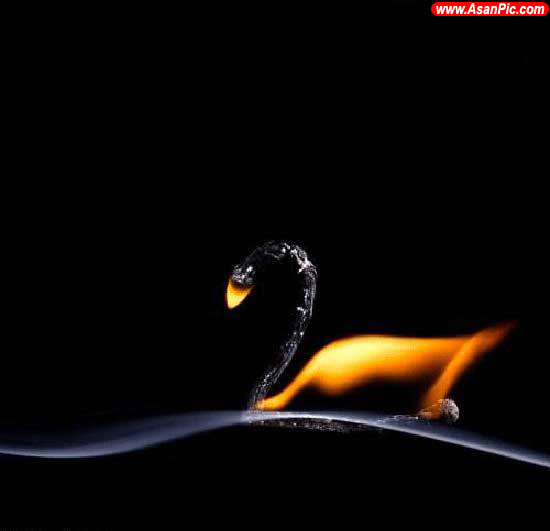 تصاويری از هنرنمایی با کبریت سوخته