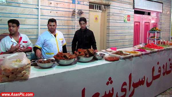 تصاویری از جالب ترین فلافل فروشی در ایران