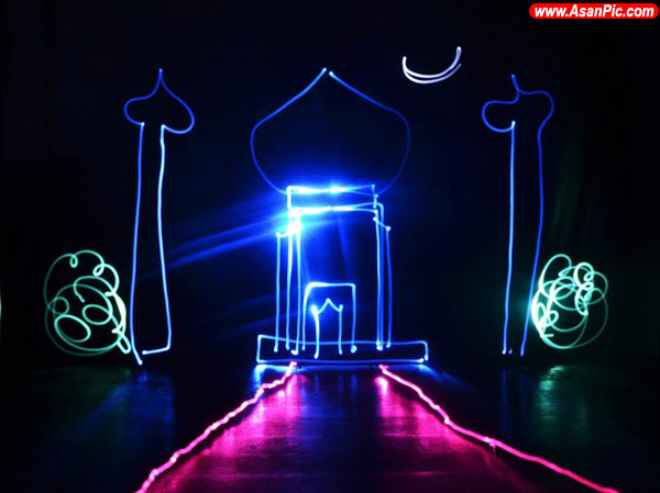 تصاویری از نقاشی با نور