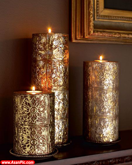 شمع هایی با طرحهایی زيبا