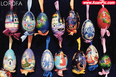 تخم مرغ های تزئین شده ی زيبا