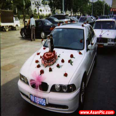 تصاویر تزئین ماشین عروس درسال 2012
