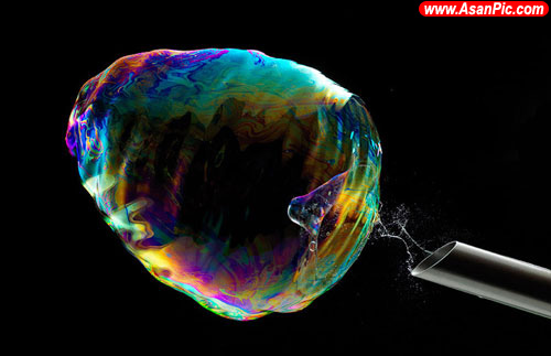 عکس های دیدنی از لحظات ترکیدن حباب صابون