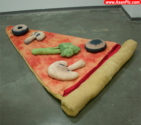 تصاویری از کیسه خواب در قالب پیتزا