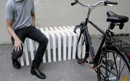 تصاويری از قفسه های دوچرخه در شهر