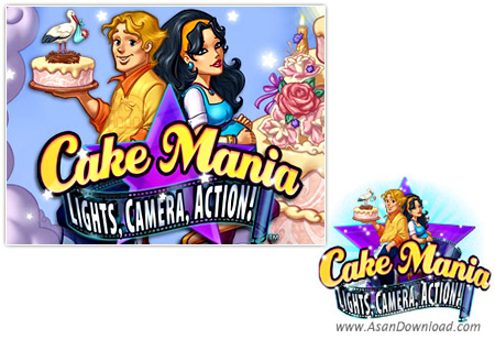 دانلود Cake Mania 5 Lights, Camera, Action - بازی کیک مانیا 5 چراغ، دوربین، حرکت!