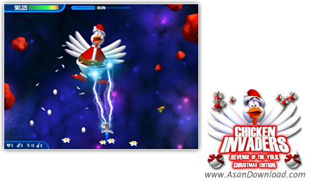 دانلود Chicken Invaders v3 Christmas Edition - بازی مرغ های مهاجم نسخه کریسمس