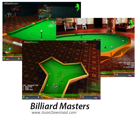 دانلود Billiard Masters - بازی بیلیارد به صورت کامپیوتری