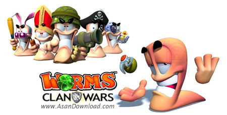 دانلود Worms: Clan Wars - بازی مبارزات کرم ها در جنگ های قبیله ایی