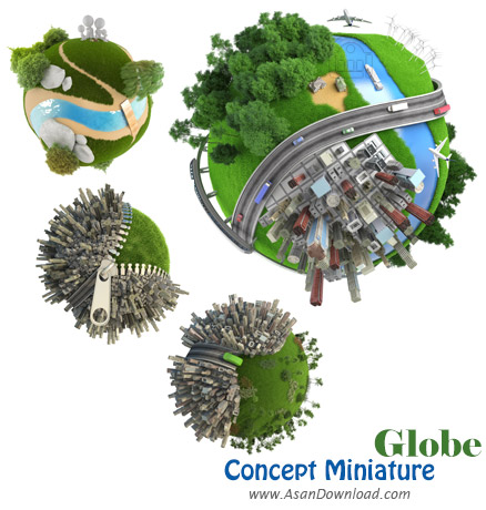 دانلود تصاویری از مفهوم جهان مینیاتوری - Concept Miniature Globe