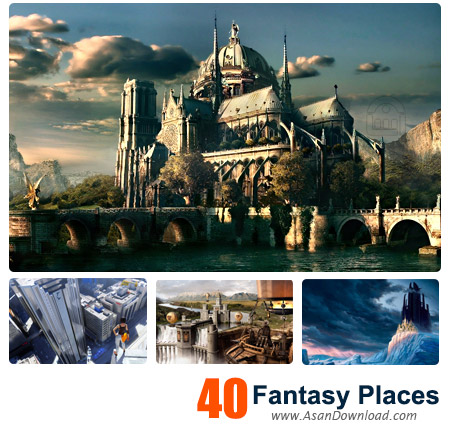 دانلود والپیپر با موضوع عکس های فانتزی سه بعدی اماکن - Fantasy Places 3D Wallpapers