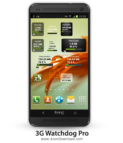 دانلود 3G Watchdog Pro v1.26.12 - نرم افزار موبایل مدیریت مصرف پهنای باند اینترنت
