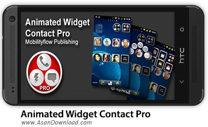دانلود Animated Widget Contact Pro v2.0.1 - نرم افزار موبایل ویجت متحرک مخاطبین