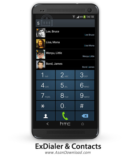 دانلود ExDialer & Contacts v190 - نرم افزار موبایل شماره گیر هوشمند اندروید