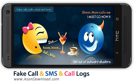 دانلود Fake Call & SMS & Call Logs PRO v4.2 - نرم افزار موبایل ایجاد تماس و پیامک های جعلی