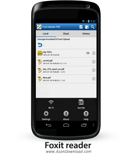 دانلود Foxit reader v2.1.0.0228 - نرم افزار موبایل مشاهده فایل های پی دی اف