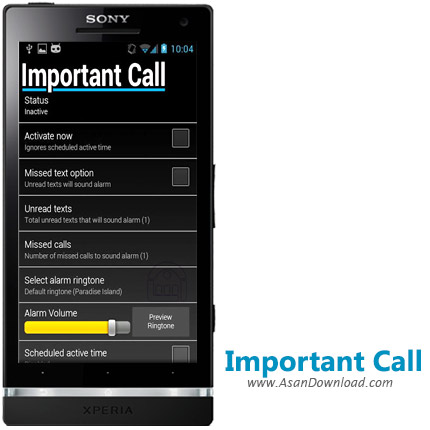 دانلود Important Call v2.2 - نرم افزار مدیریت تماس های ویژه