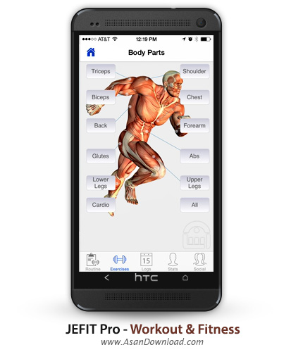دانلود JEFIT Pro - Workout & Fitness v6.618 - نرم افزار موبایل تناسب اندام