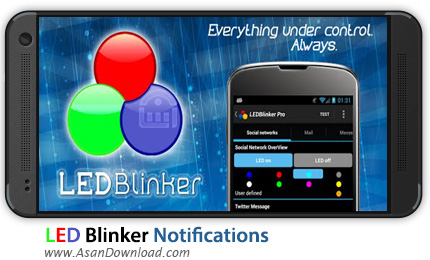 دانلود LEDBlinker Notifications v6.9.2 - اپلیکیشن موبایل اطلاع رسانی از طریق LED