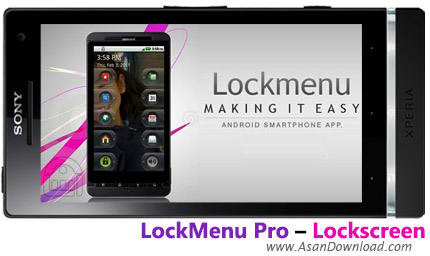 دانلود LockMenu Pro - Lockscreen v1.2.0 - نرم افزار موبایل قفل نمایشگر