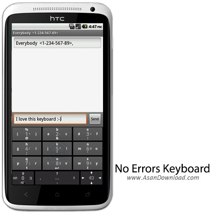 دانلود No Errors Keyboard v1.0 - نرم افزار موبایل تایپ حرفه ای