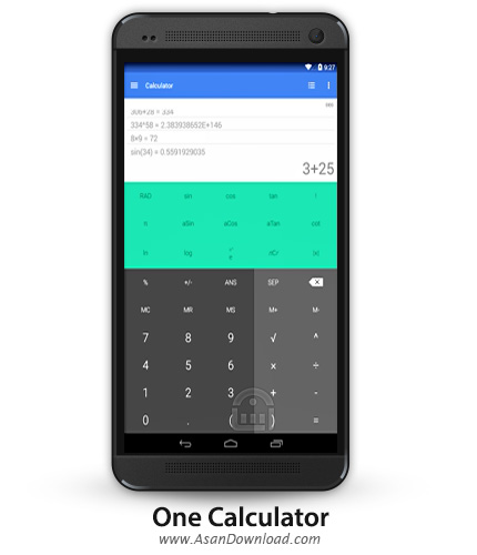 دانلود One Calculator v2.3 - نرم افزار موبایل ماشین حساب حرفه ای