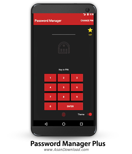 دانلود Password Manager Plus : Fingerprint & Backup v1.1.2 - نرم افزار موبایل مدیریت امن رمز عبور