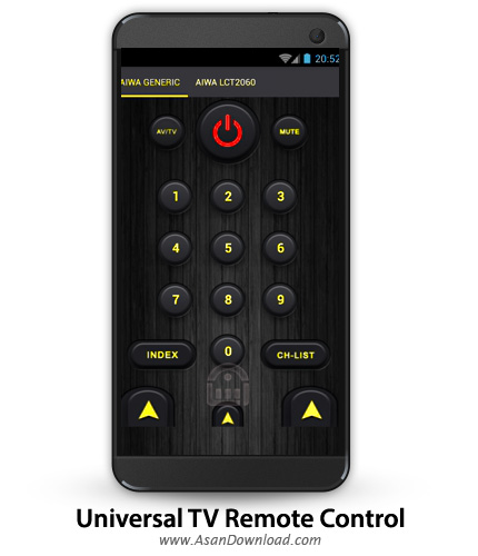 دانلود Universal TV Remote Control PRO v1.0.15 - نرم افزار موبایل تبدیل اندروید به کنترل از راه دور