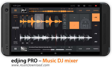 دانلود edjing PRO - Music DJ mixer v1.2 - اپلیکیشن موبایل میکس موزیک اندروید