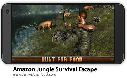 دانلود Amazon Jungle Survival Escape v1.3 - بازی موبایل بقا در جنگل + نسخه بی نهایت