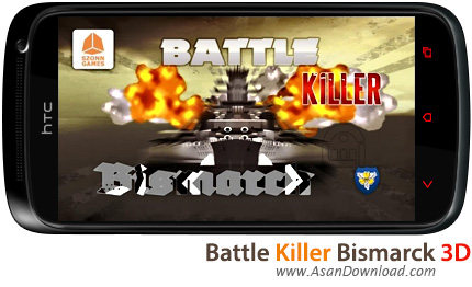 دانلود Battle Killer Bismarck 3D v1.0.0 - بازی موبایل جنگ ناوهای دریایی