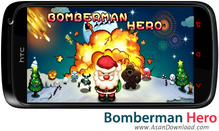 دانلود Bomberman Hero v1.0 - بازی موبایل بابانوئل و هیولاها