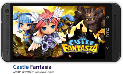 دانلود Castle Fantasia v1.0.4 - بازی موبایل آنلاین دفاع از قلعه فانتزی + دیتا