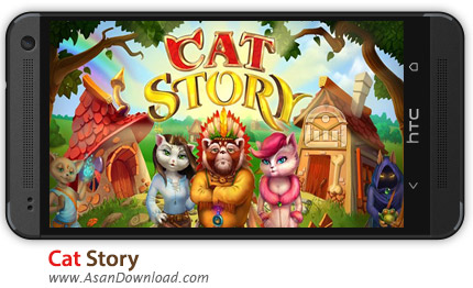 دانلود Cat Story v1.5.0 - بازی موبایل ماجراجویی شگفت انگیز گربه + دیتا