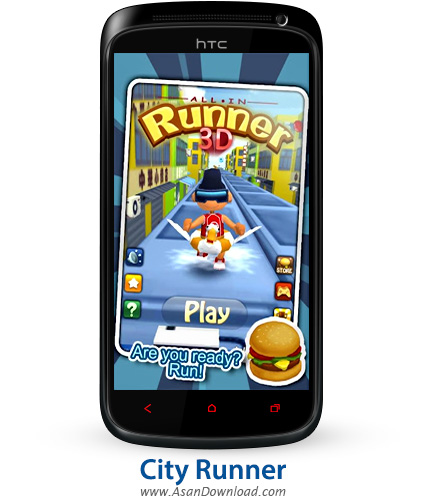 دانلود City Runner v1.4 - بازی موبایل در جست و جوی همبرگرها