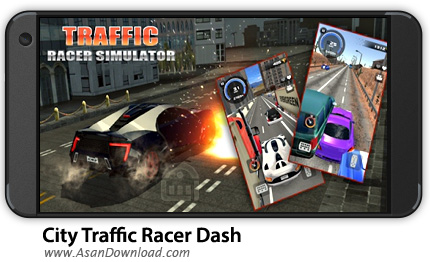 دانلود City Traffic Racer Dash v1.1 - بازی موبایل ماشین سواری در ترافیک + نسخه بی نهایت