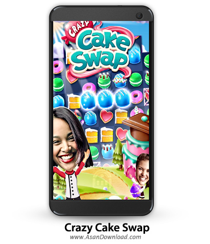 دانلود Crazy Cake Swap v1.15.1 - بازی موبایل پازل کیک ها + نسخه بی نهایت
