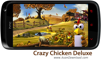 دانلود Crazy Chicken Deluxe v2.6.0 - بازی موبایل حمله مرغ های دیوانه