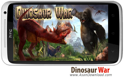دانلود Dinosaur War v1.3.1 - بازی موبایل نبرد با دایناسورها