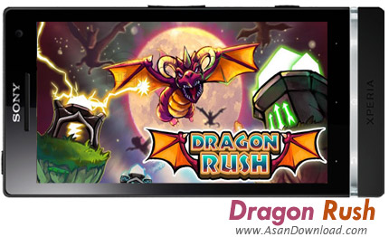 دانلود Dragon Rush v1.5 - بازی موبایل دفاع از قلعه در برابر دایناسورها