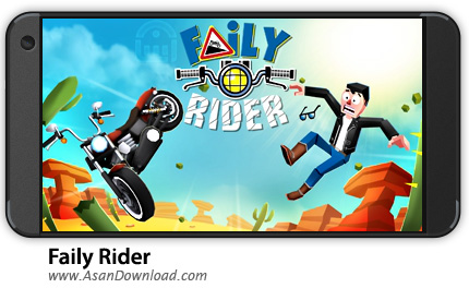 دانلود Faily Rider v1.06 - بازی موبایل موتور بی ترمز + نسخه بی نهایت