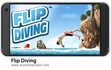 دانلود Flip Diving v2.7.0 - بازی موبایل شیرجه جسورانه + نسخه بی نهایت