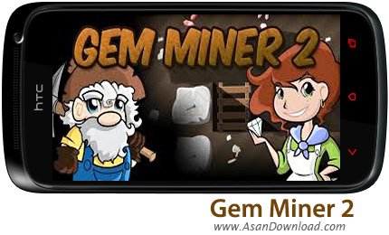 دانلود Gem Miner 2 v1.43 - بازی موبایل کشف جواهرات